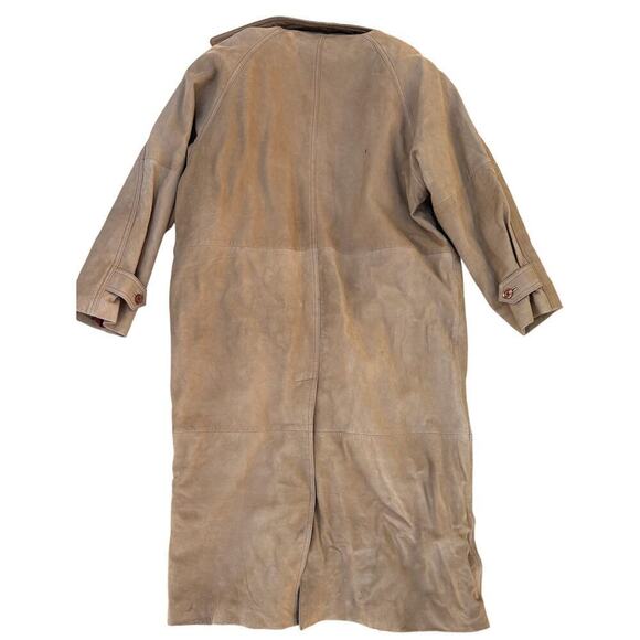 Vintage Nicole Sarhady Collections Brown Suede Barn Jacket L - Picture 2 of 16